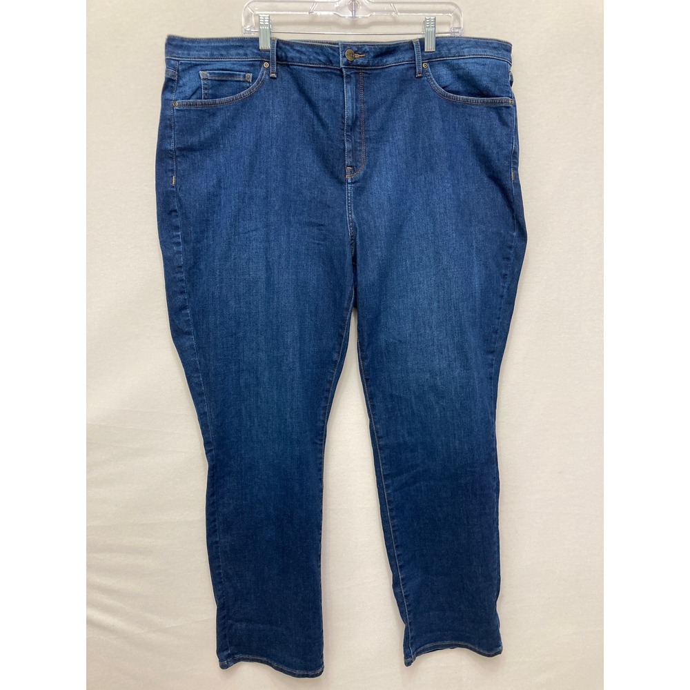 NYDJ Blue Sheri Slim Jeans Plus size 24W Lift Tuck Stretch Denim